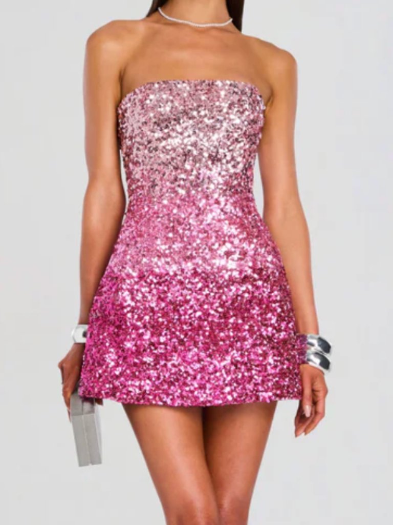 Retrofete Tancy Sequin Dress Peony - Size Small